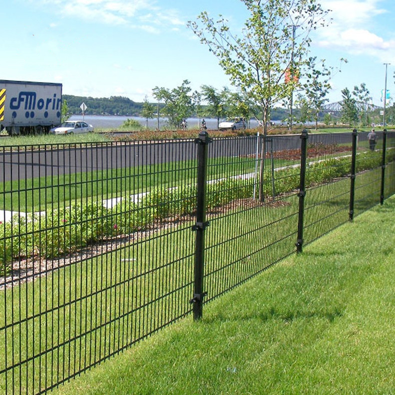 Double wire mesh fence