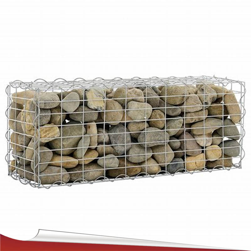 welded stone gabion fence /  stone wall gabion fence