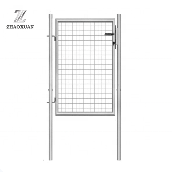 galvanized metal fence garden gate