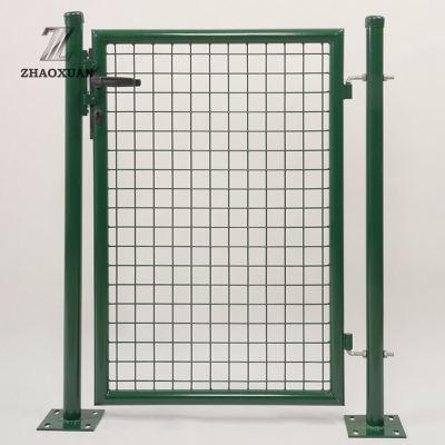 galvanized metal fence garden gate