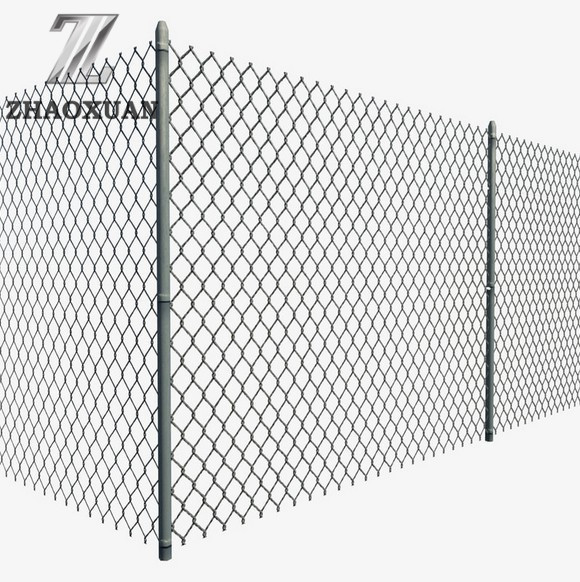 High quality used chain link fence price galvanized and PVC coated wire fence for sale