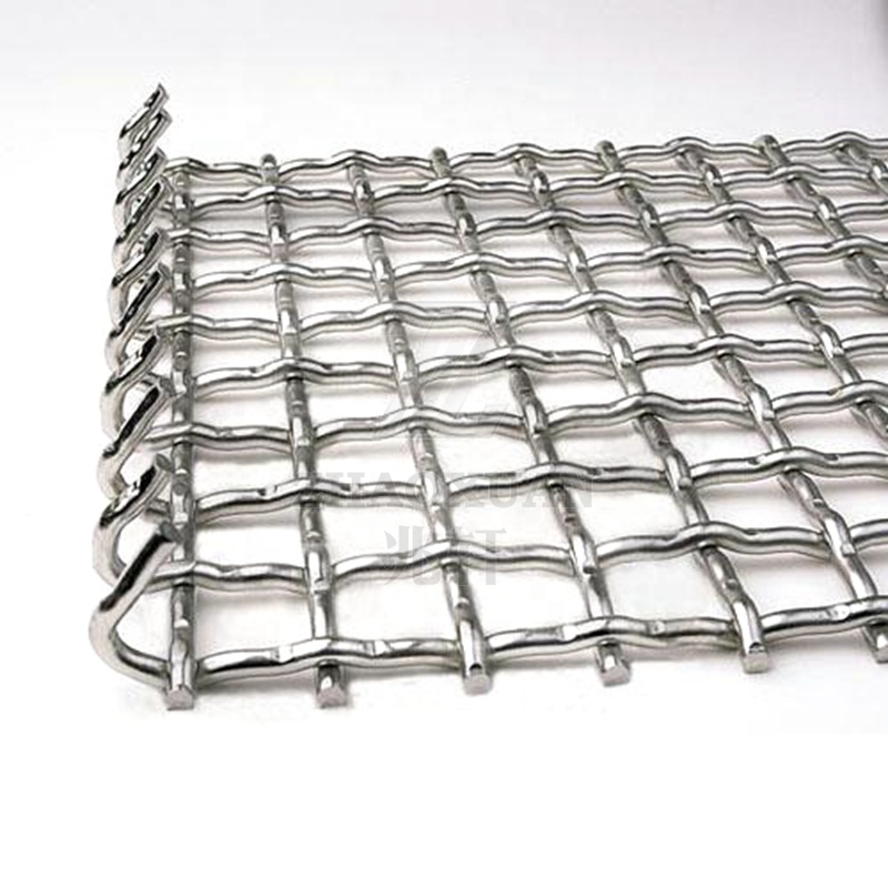 High-quality stainless steel crimped mesh sand and gravel crusher hook-shaped vibrating screen suitable for mining
