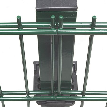 Double wire mesh fence