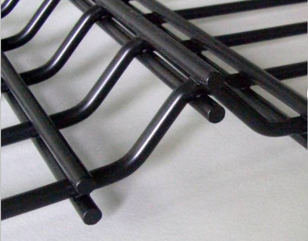 Double wire mesh fence