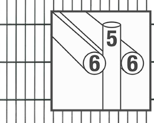 2D Double Wire Mesh Fence