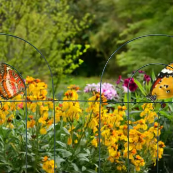 PVC Coated Border Fence /decorative garden fence