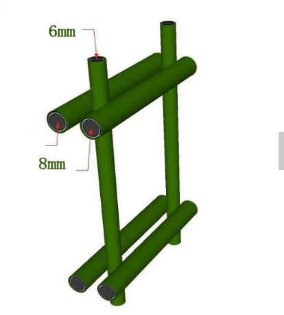 Double wire mesh fence