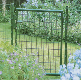 galvanized metal fence garden gate